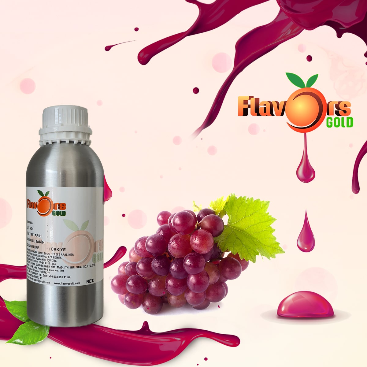 Emulsion flavors grape